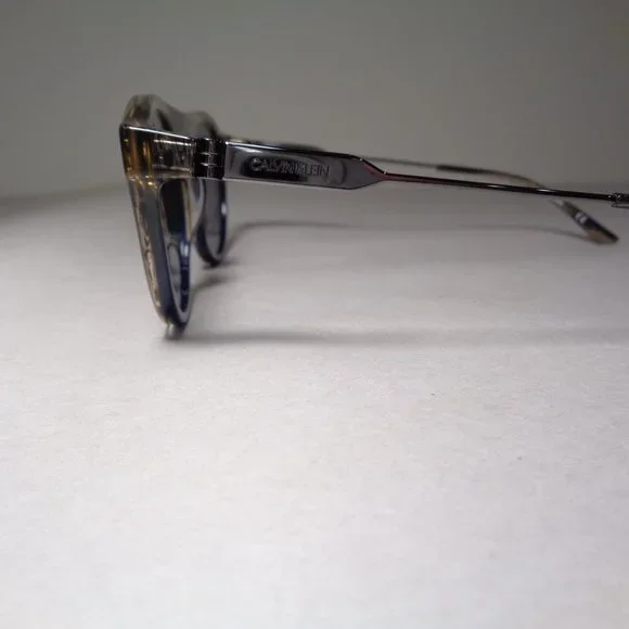 Calvin Klein CK20701S Taupe Blue Horn New Men display picture 1